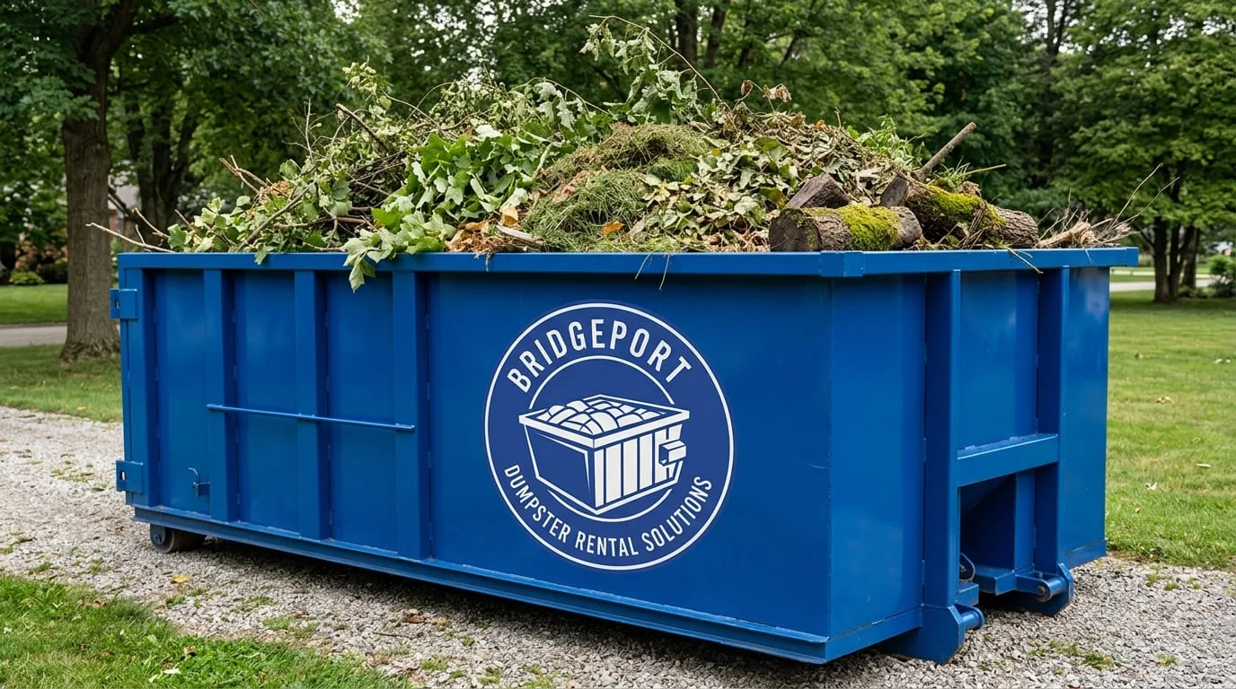 Yard Waste Dumpster Rental Bridgeport CT-img